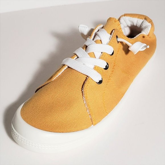 🏅HP🏅 Mustard Casual Low Top Lace Up Soft Sneaker - Picture 3 of 7